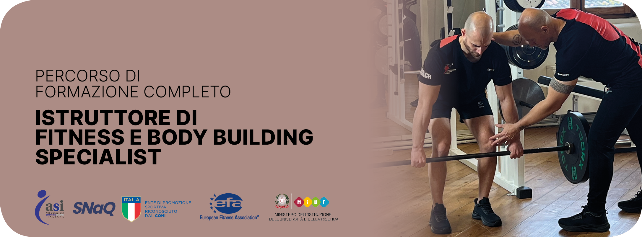 istruttore fitness e body building specialist