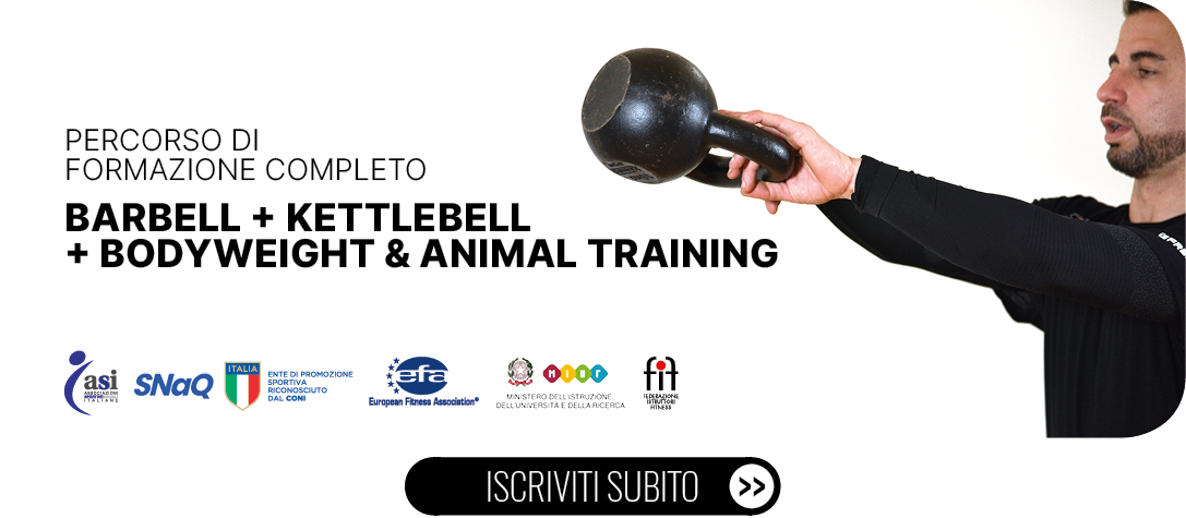 barbell + kettlebell + bodyweight animal training