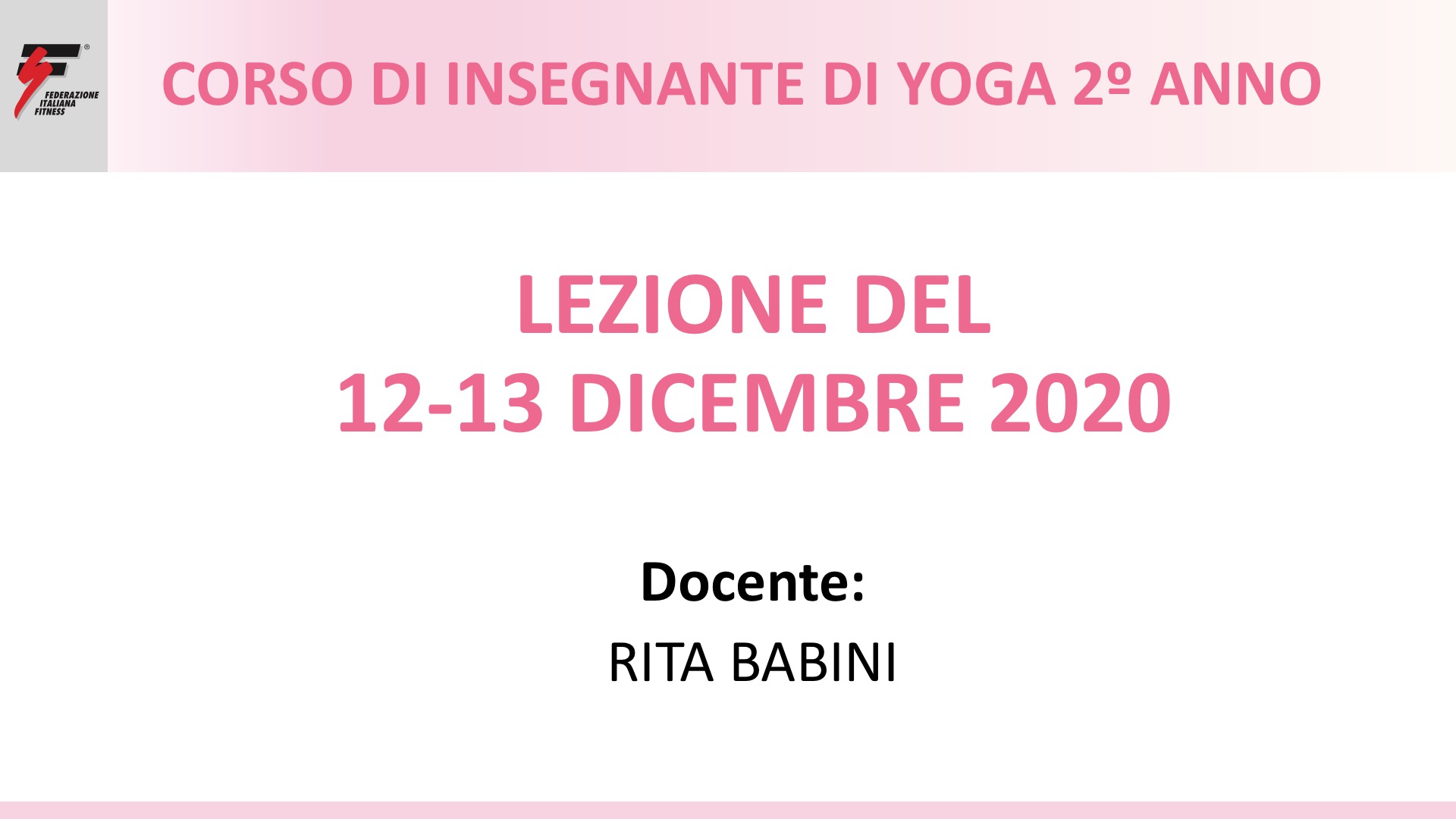 yoga 2º anno babini