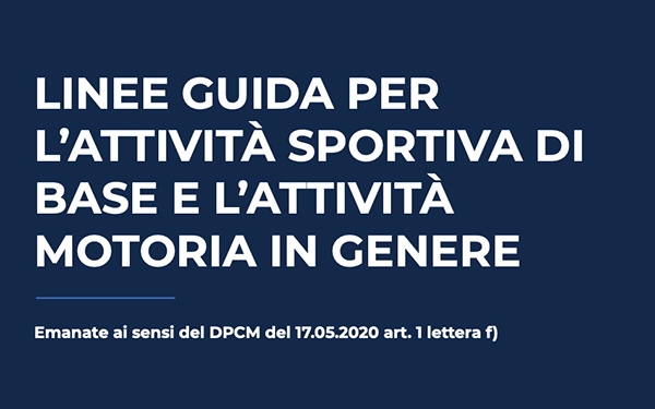 Aggiornamento sulle linee guida per la riapertura